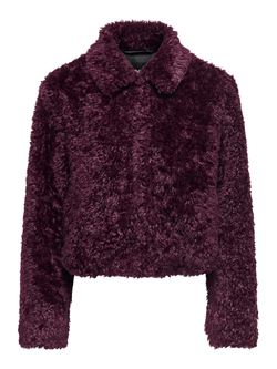Chaqueta corta teddy Only Mauve