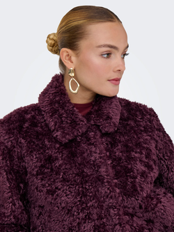 Chaqueta corta teddy Only Mauve