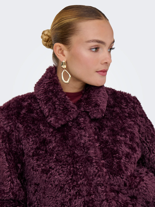 Chaqueta corta teddy Only Mauve