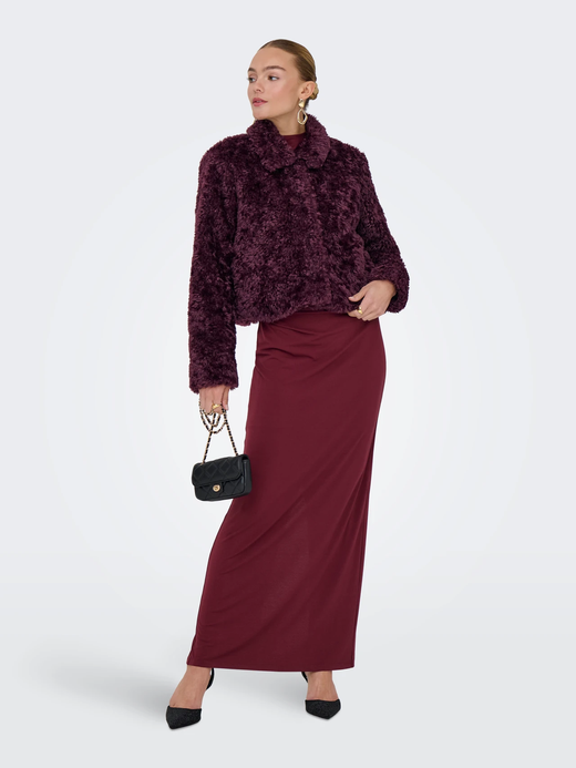 Chaqueta corta teddy Only Mauve