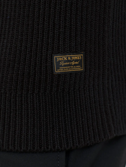 Chaqueta de punto canalé Jack & Jones Black