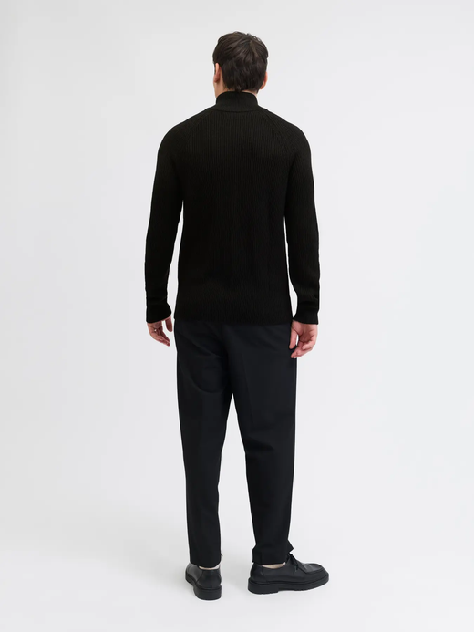 Chaqueta de punto canalé Jack & Jones Black