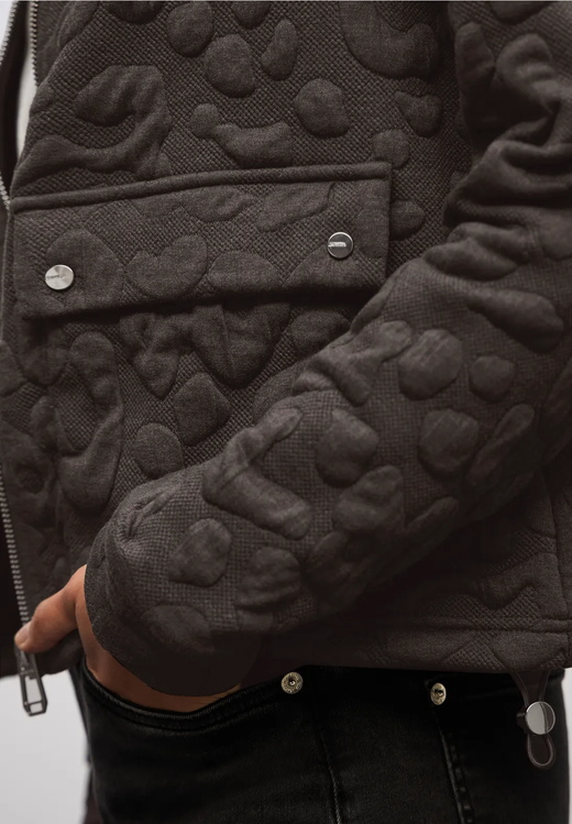 Chaqueta de punto con cremallera Street One Brown