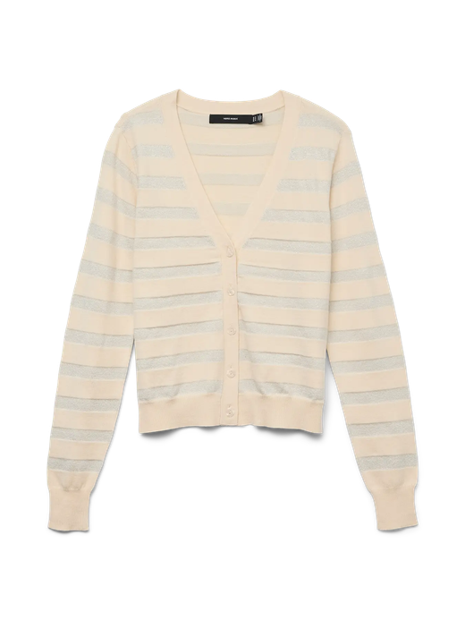 Chaqueta de punto con rayas detalle metalizado Vero Moda Birch