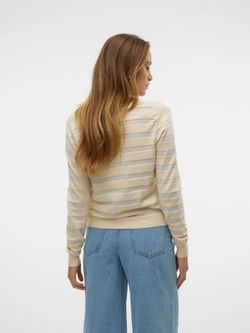 Chaqueta de punto con rayas detalle metalizado Vero Moda Birch