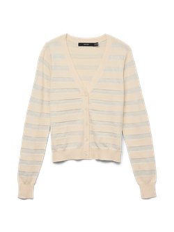 Chaqueta de punto con rayas detalle metalizado Vero Moda Birch