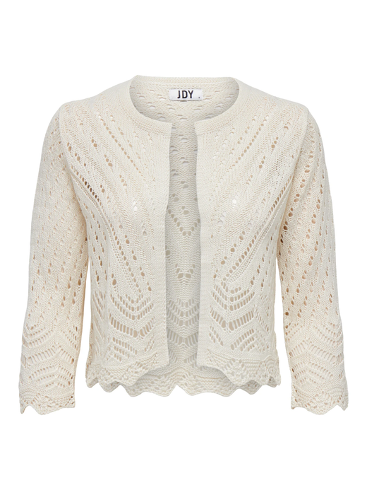 Chaqueta de punto corta calada Jdy Eggnog