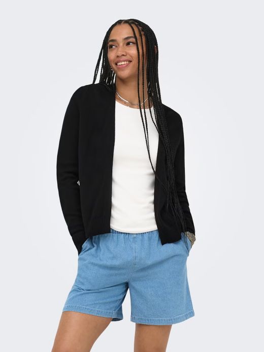 Chaqueta de punto drapeada Only Black