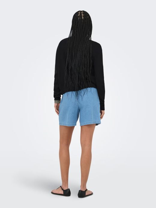 Chaqueta de punto drapeada Only Black