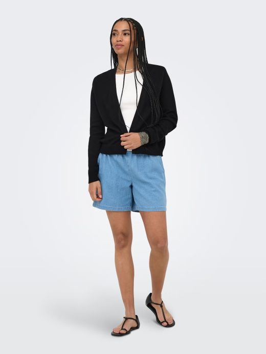 Chaqueta de punto drapeada Only Black