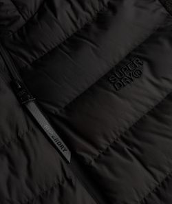 Chaqueta híbrida con capucha Superdry Black