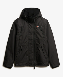 Chaqueta impermeable con cremallera Superdry Jet Black