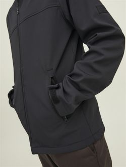 Chaqueta lisa con capucha Jack & Jones Black