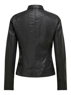 Chaqueta polipiel con cremallera Only Black