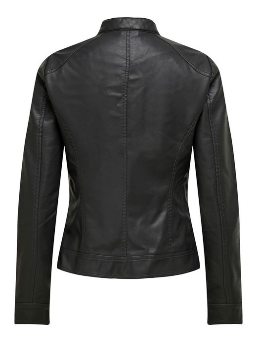 Chaqueta polipiel con cremallera Only Black