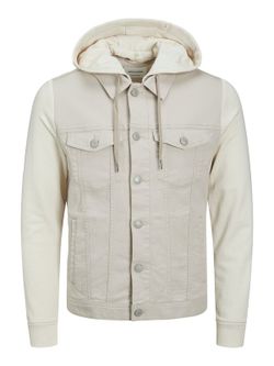 Chaqueta tejana combinada con capucha Jack & Jones Moonbean