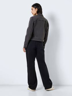 Chaqueta tejana corta Noisy May Dark Grey