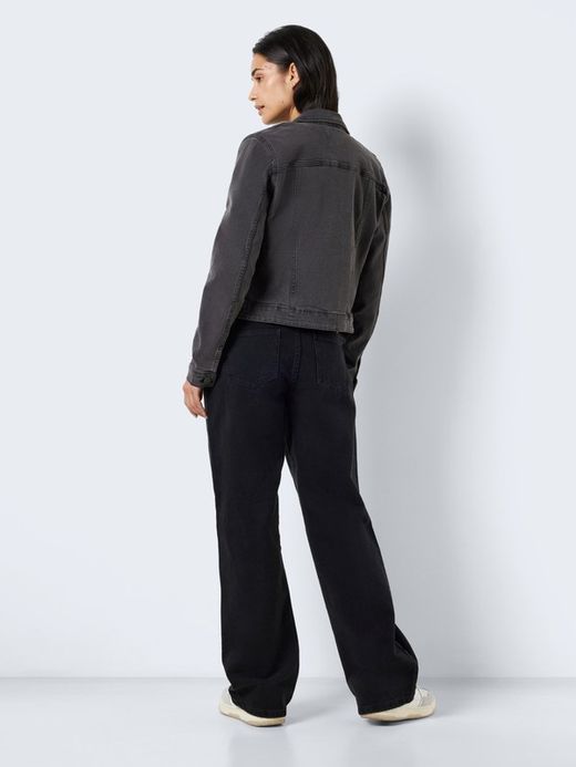 Chaqueta tejana corta Noisy May Dark Grey