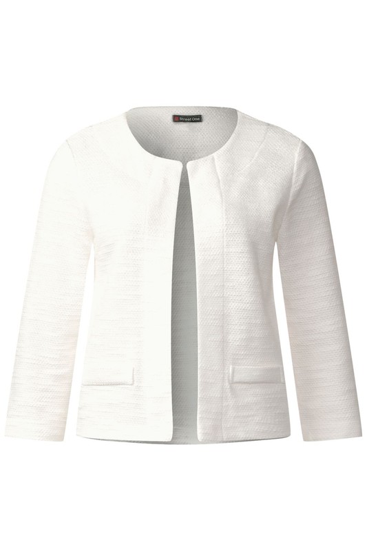 Chaqueta desigual fashion blanca