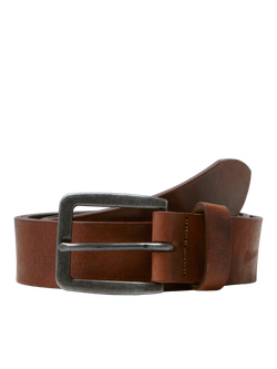 Cinturón básico de piel con hebilla metálica Jack & Jones Mocha Bisque