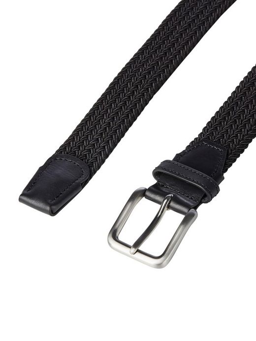 Cinturón básico trenzado elástico Jack & Jones Black