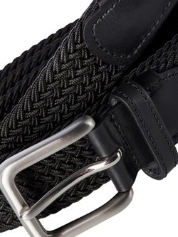 Cinturón básico trenzado elástico Jack & Jones Black