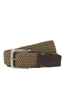 Cinturón básico trenzado elástico Jack & Jones Tan
