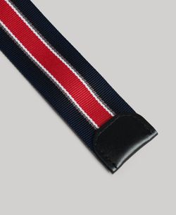 Cinturón de lona bicolor Superdry Nautical Blue