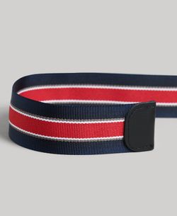 Cinturón de lona bicolor Superdry Nautical Blue