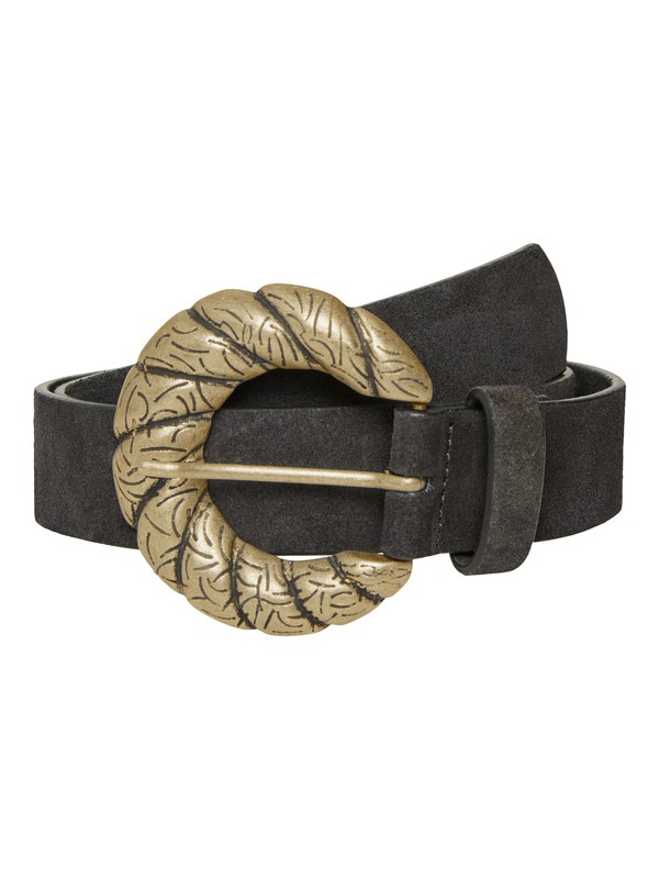 Cinturón clásico de piel de becerro suave con diseño de hebilla  en V dorada/plata para hombre, Negro Oro : Ropa, Zapatos y Joyería