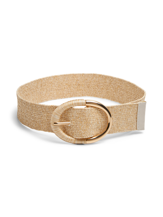 Cinturón elástico jaspeado Pieces Natural