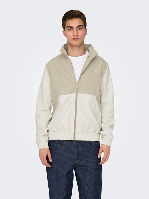 Cortavientos combinado Only & Sons Chinchilla