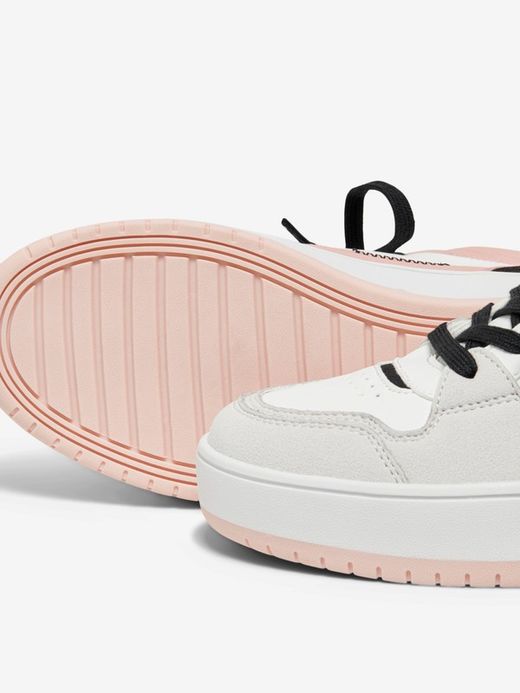 Deportivo alto con plataforma combinado Only White