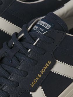 Deportivo con cordones banda monocolor Jack & Jones Navy Blazer