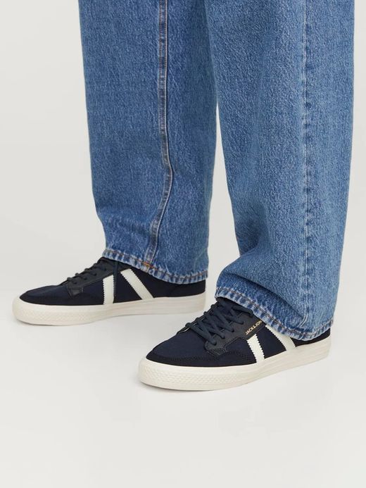 Deportivo con cordones banda monocolor Jack & Jones Navy Blazer