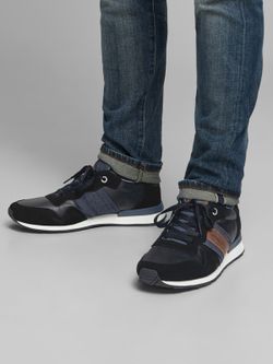Deportivo con cordones combinado Jack & Jones Anthracite