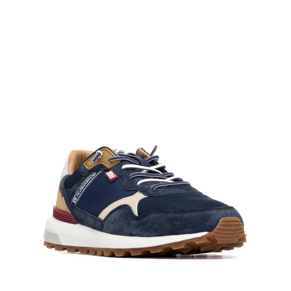 Deportivo con cordones combinado Xti Navy 35