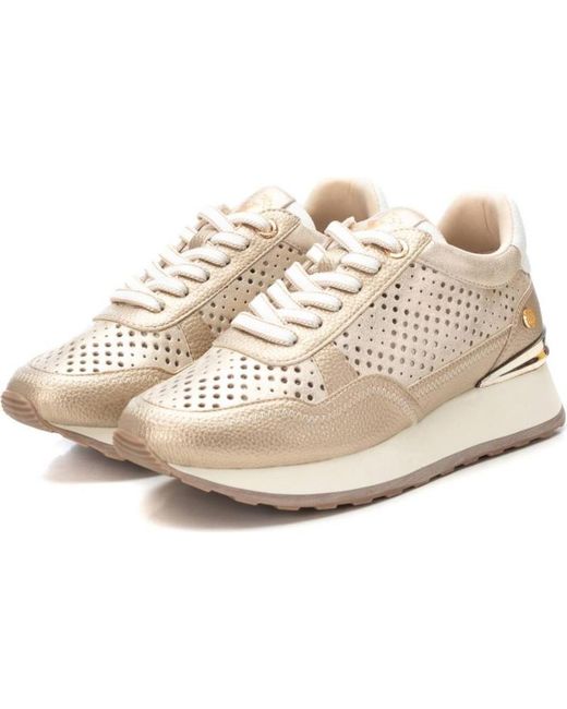 Deportivo con cordones metalizado Xti Oro