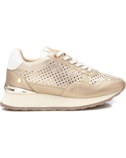 Deportivo con cordones metalizado Xti Oro