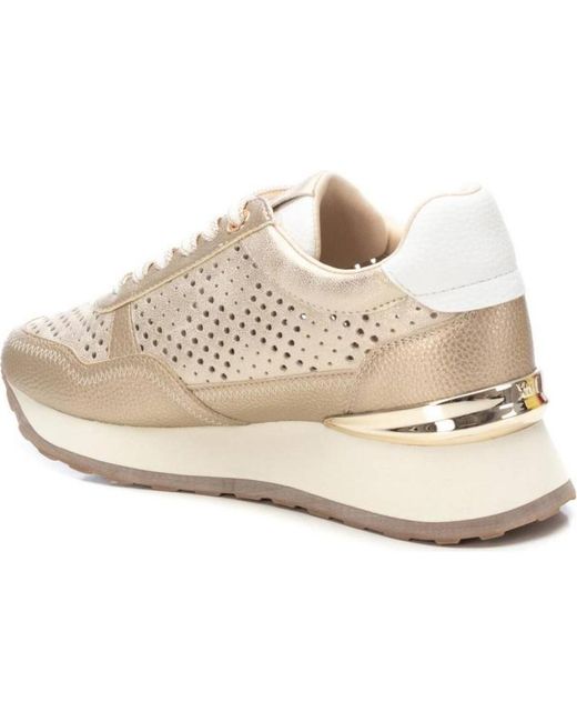 Deportivo con cordones metalizado Xti Oro