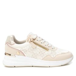 Deportivo con cordones y con detalle cremallera Xti Beige