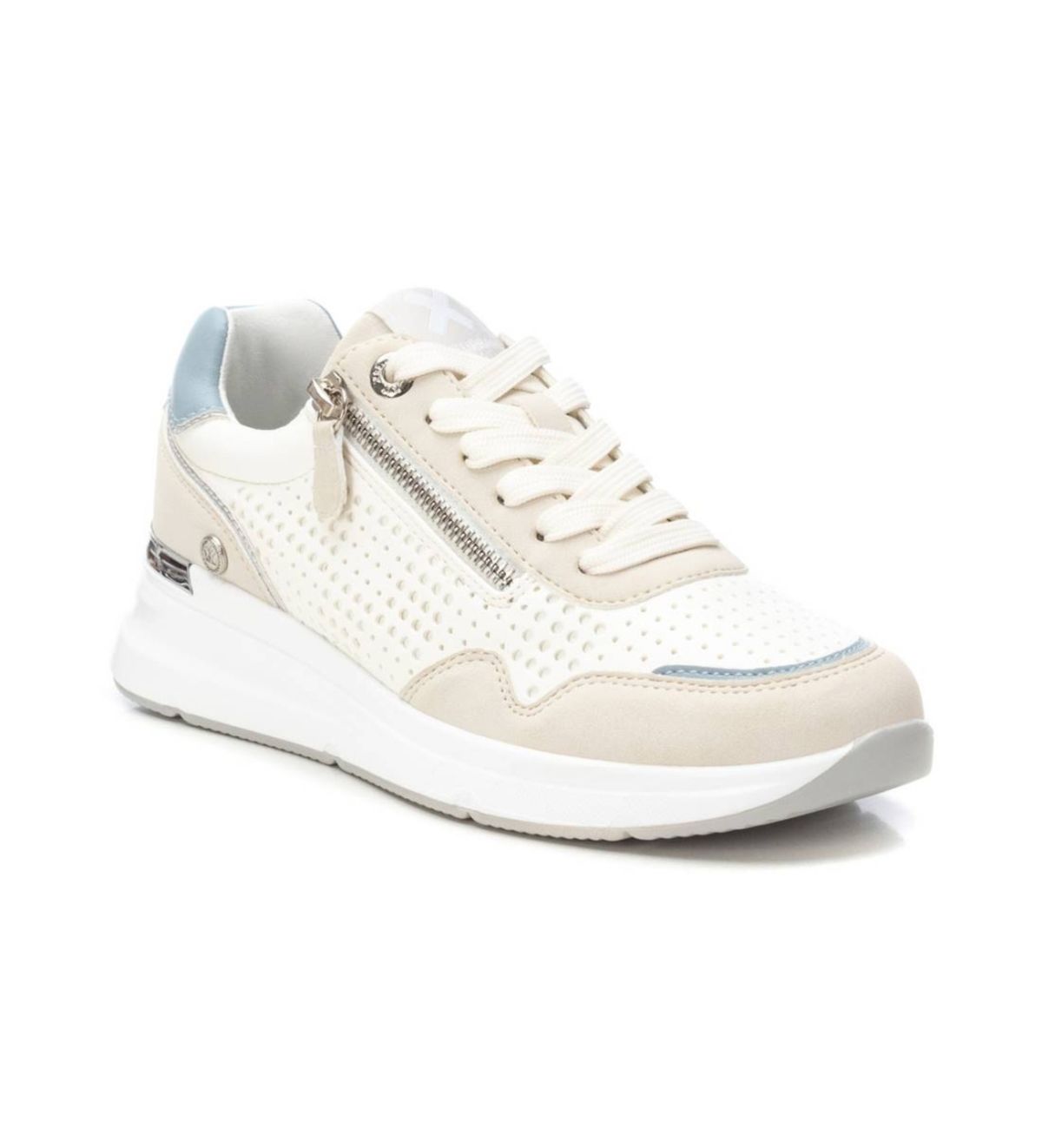 Deportivo con cordones y con detalle cremallera Xti Blanco 35