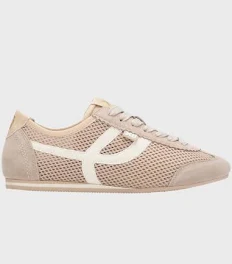 Deportivo con cordones y con rejilla Xti Beige