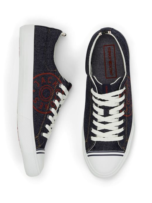 Jack & Jones Navy Blazer Denim Lace-up Sneakers