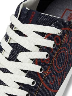 Jack & Jones Navy Blazer Denim Lace-up Sneakers