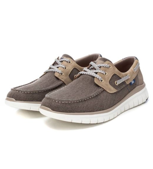 Deportivo náutico con cordones contrastados Xti Beige