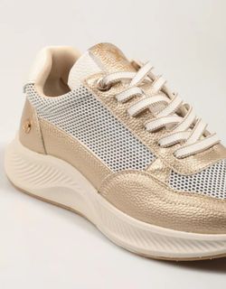 Deportivo rejilla con cordones Xti Oro