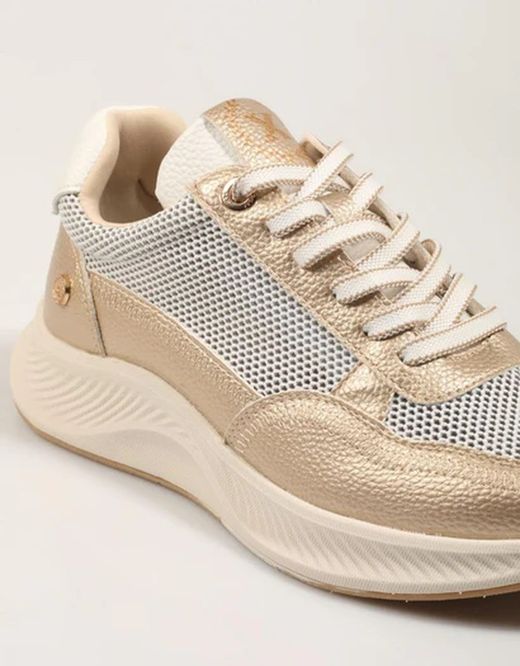 Deportivo rejilla con cordones Xti Oro