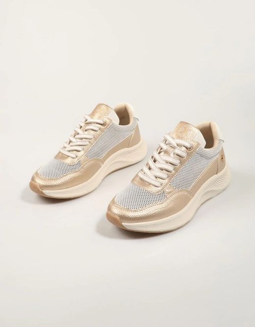 Deportivo rejilla con cordones Xti Oro