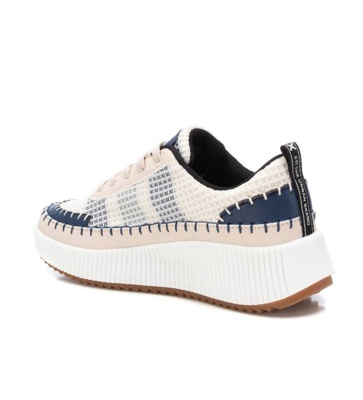 Deportivo textil con cordones tricolor Xti Navy